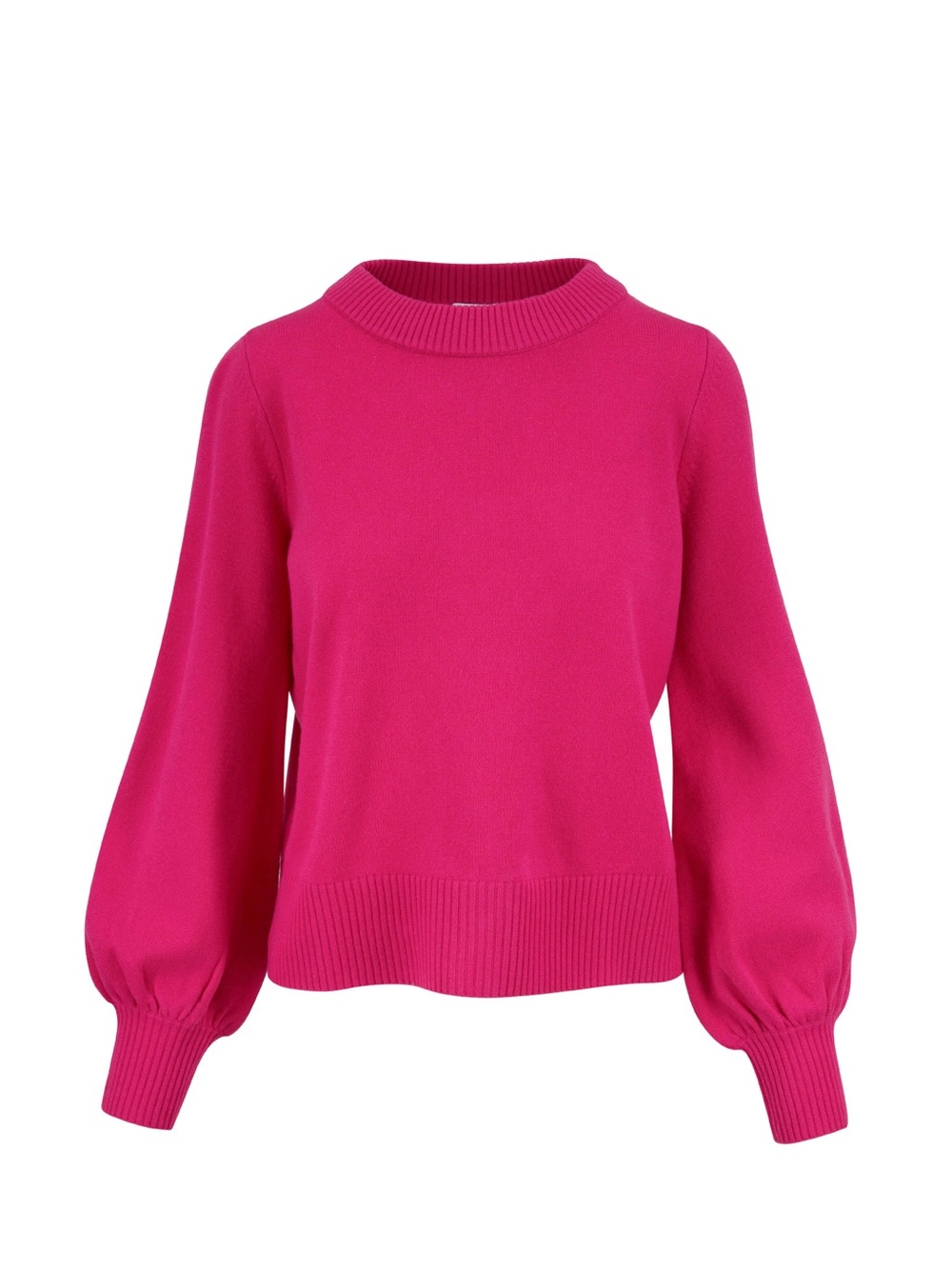 AKRIS PUNTO‎ Pink Wool & Cashmere Balloon Sleeves Pullover Sweater Size 14
